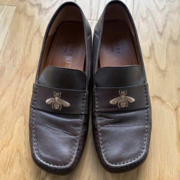 Gucci Leather Driver with Bumble Bee - Picture 4 of 6